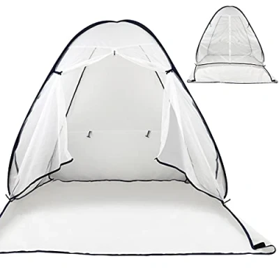 Image of PLANTIONAL Portable Paint Tent for Spray Painting: Medium Shelter Booth DIY Projects, Hobby Tool Painting Station, Furniture, White