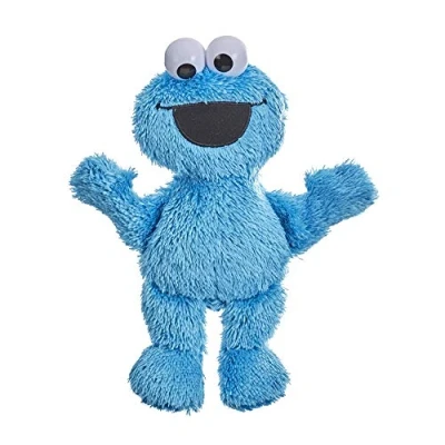 Image of Sesame Street Little Laughs Tickle Me Cookie Monster, Talking, Laughing 10 Inch Plush Toy for Toddlers, Kids 12 Months and Up