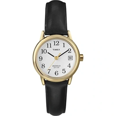 Image of Timex Women&#039;s Easy Reader 25mm Watch, Black/Gold Tone, One Size, Core