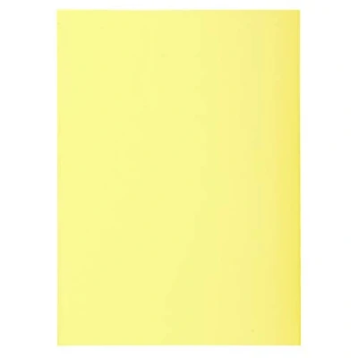 Image of Exacompta Ref 850005E Super Square Cut Folders 22 x 31cm in Size, Suitable for Storing &amp; Holding A4 Documents, 60gsm Material Yellow (Pack of 250)