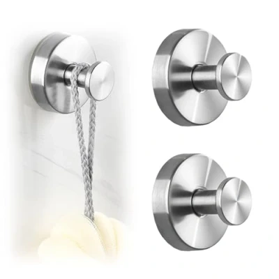 Image of Suction Cup Hooks for Wreaths on Glass, Wreath Hanger, Pop Socket, Holder Glass Door, Cups Front Door Hanging (silver, 2)