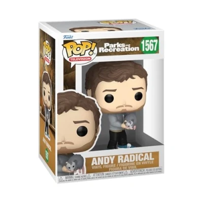 Image of Funko Pop! TV: P&amp;R 15th Andy Radical Parks and Recreation Collectable Vinyl Figure Gift Idea Official Merchandise Toys for Kids &amp; Adults TV Fans Model Collectors