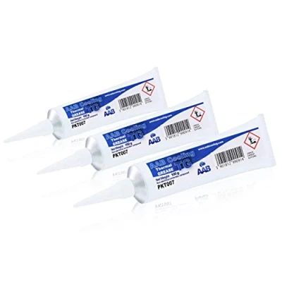 Image of AABCOOLING Thermal Grease Cooling Paste for Heat Dissipation From CPU, Kit, CPU Paste, Compound, Processor Cooler 1.5 W/mK (Thermal 100g 3 Pieces)