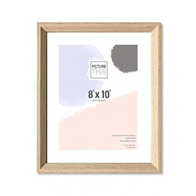 Image of Photo Frames Wood 8&quot;x10&quot;, Wooden Frame, Glass Picture Freestanding and Wall Mountable Modern Portrait or Landscape Table Top (8&quot;x10&quot;)