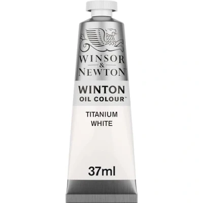 Image of Winsor &amp; Newton Winton Oil Colour Tube, 37 ml Titanium White,1414644