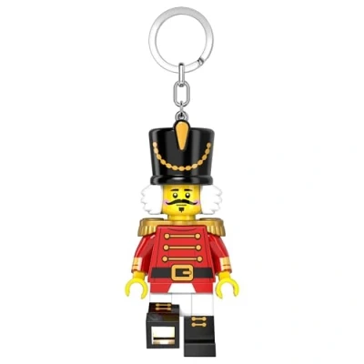 Image of LEGO Iconic Nutcracker Minifigure Christmas Key Light Keyring Keychain with LED