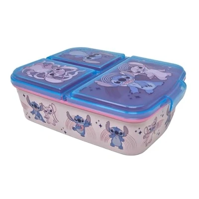 Image of Theonoi Children&#039;s Lunch Box / Sandwich Various Designs Available Made of Plastic BPA Free (Lilo and Stitch)