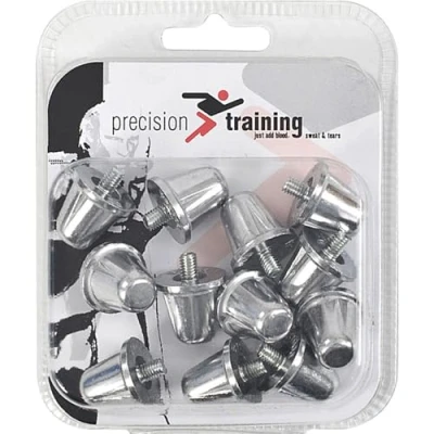 Image of Loops 12 PACK 18mm Alloy Rugby Union Boot Studs Screw in Silver Grass Shoe Grips