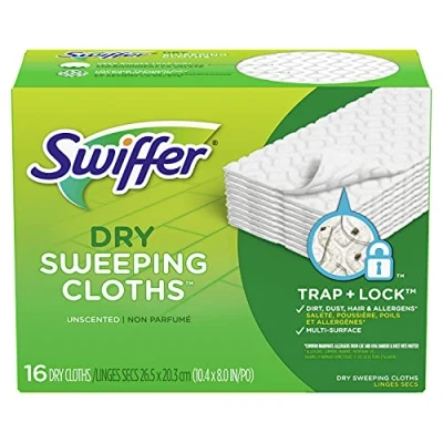 Image of Swiffer Sweeper Dry Sweeping Cloths 16 ea (Pack of 2)