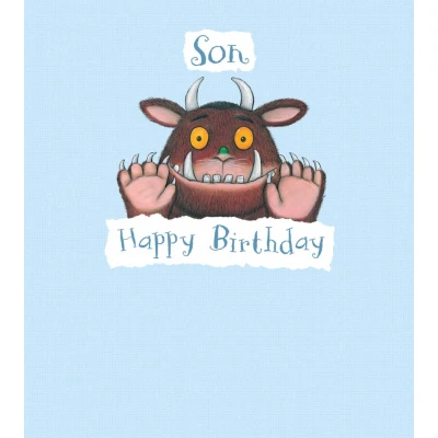 Image of the gruffalo, son, birthday card