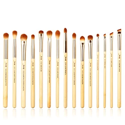 Image of Jessup Brand 15pcs Beauty Bamboo Professional Makeup Brushes Set Make up Brush Tools kit Eye Shader Liner Crease Definer Buffer