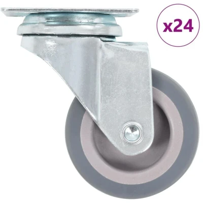 Image of vidaXL 24 pcs Swivel Casters 50 mm