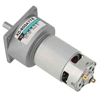 Image of DC12V/24V 35W Mini DC Gear Motor Metal Speed Adjustable Large Torque CW/CCW XD GA775(12v 5rpm)