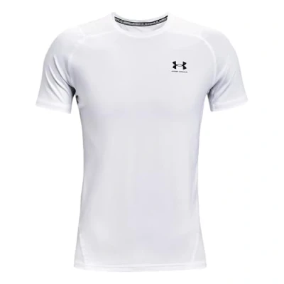 Image of Under Armour HG SS Basic Tshirt, Men&#039;s, Size: XXL, White