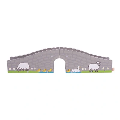Image of Bigjigs Rail Wooden Farm Bridge Train Set Accessories, Other Major Brands Compatible