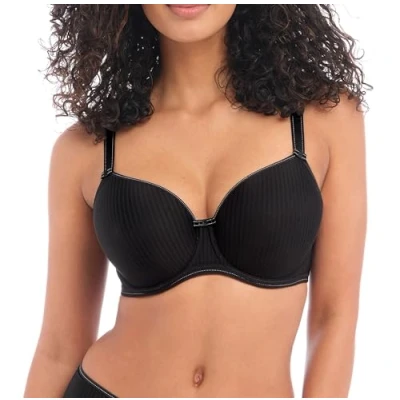Image of Freya 1050 Idol Underwired Moulded Balcony Bra, Black, 34 F