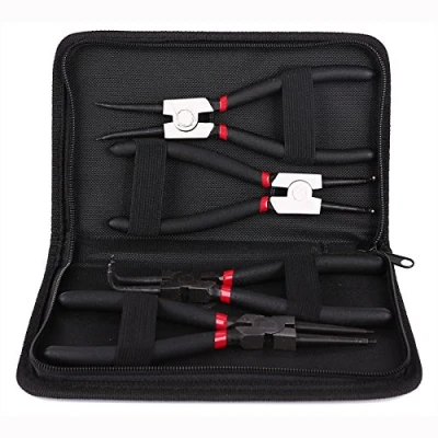 Image of 4 PCS Professional Heavy Duty 7&quot; Internal External Straight Bent Circlip Snap Ring Pliers Tools Set