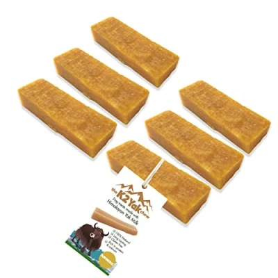 Image of the K2 Yak chew TURMERIC Flavour Dog Treats 100% Natural and Long Lasting (S (Pack of 6))