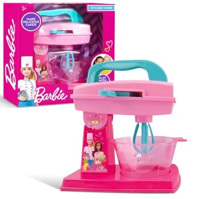 Image of Barbie Kitchen Stand Mixer Roleplay Toys Imagination Play Role Kids Pretend Ages 3+ By Sinco Creations