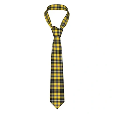 Image of ANGYANG Necktie Cornish Tartan Art Board Print Men&#039;s Tie Skinny for Boys Printed Novelty Funny Weddings Dances Party