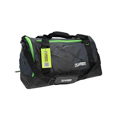 Image of Urban Fitness Small Black Sports Gym Holdall Duffle Bag In Size 52x25x30cm New