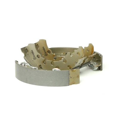 Image of 4141P3, 4241N7, 4241P3, 4251P3 Brake Shoes BREMBO S 23 530 203mm 38mm with handbrake lever PEUGEOT: Bipper Van, Tepee, VAUXHALL: Adam