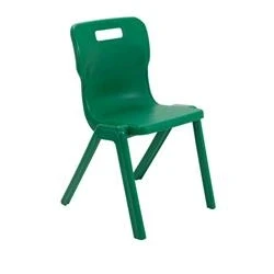 Image of Titan One Piece Chair Size 6 460mm Seat Height Green T6 GN