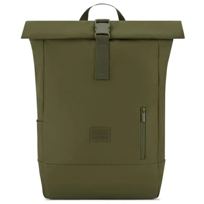 Image of JOHNNY URBAN Backpack Men &amp; Women Green Robin Large Rucksack for School, University, Work Laptop Compartment 16 Inch Water Repellant