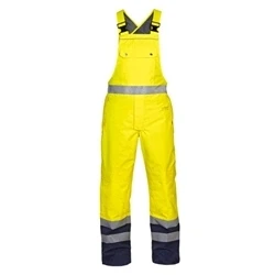 Image of Utting Sns High Visibility Waterproof Bib &amp; Brace Saturn Yellow / Navy 4XL