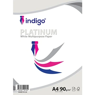 Image of Indigo® A4 Platinum White Multipurpose Copier 90gsm Paper Pack (100 Sheets)