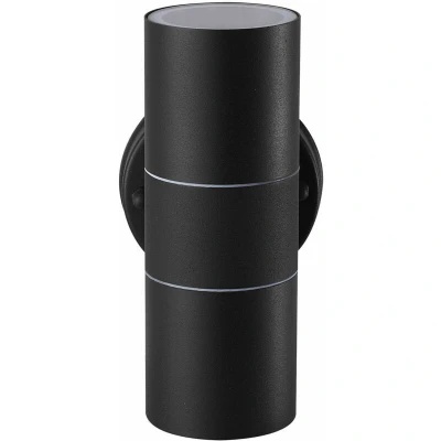 Image of Extrastar Outdoor Up &amp; Down Double Wall Light Black A203661B