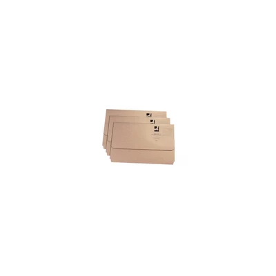 Image of Q Connect Document Wallet Foolscap Buff (50 Pack) KF26090