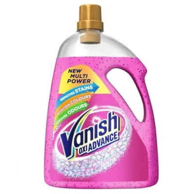 Image of 3 x Vanish Gold Oxi Action Gel Stain Remover Fabric Clothes Colour Safe 2250ml