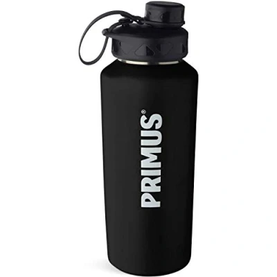 Image of Relags Primus Trailbottle Steel Water Bottle, Black, 1 Litre