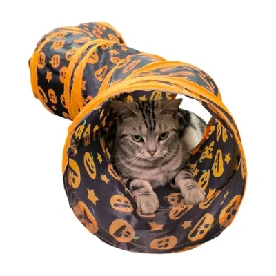 Image of Cat Tunnel Outdoor, Tubes and Tunnels, Foldable Kitten Tunnel, Track Toy Pllay Creative Interactive Indoor Toys for Cats Rabbits Puppies Ferrets