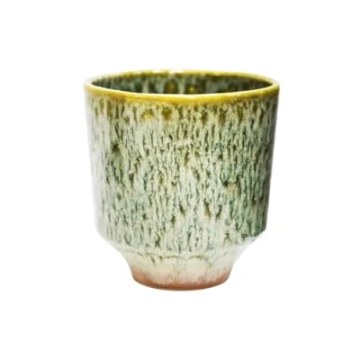 Image of Ivyline Planter, Earthenware, Sage, 13 x 13cm