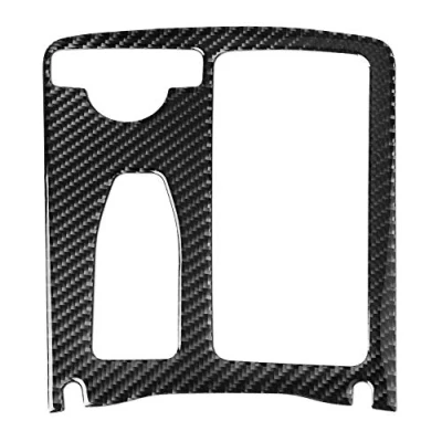 Image of Aramox Car Center Console Water Cup Holder Trim Carbon Fiber Sticker for W204 2005 2012