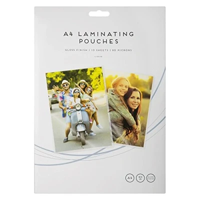 Image of 10 x A4 Laminating Sheets Pouches Laminator Machine Sleeves Office School Project