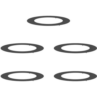 Image of vidaXL Plastic Planter Set Black 90 cm diameter Durable