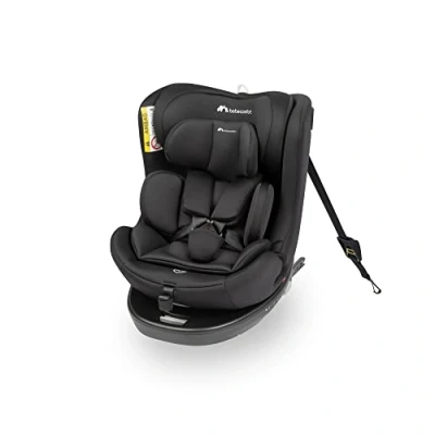 Image of Bebeconfort EvolveFix i Size, 360 Swivel Car Seat, ISOFIX Seat for 012 Years, 40150cm, 0 36 Kg, Group 0+/1/2/3, Rear Facing, 5 Recline Positions, Side Impact Protection, Top Tether, Black Mist