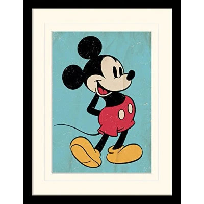 Image of Disney Junior MP11547P PL Retro Memorabilia Art Print, Multi Colour, 30 x 40 cm