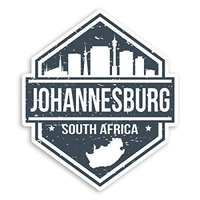 Image of 2 x 10cm Johannesburg South Africa Vinyl Stickers Travel Luggage Sticker #34697 (10cm Tall)