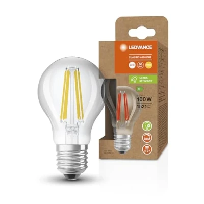 Image of LEDVANCE High Efficient LED GLS 8.2W (100W eqv.) E27 2700K Clear Dimmable