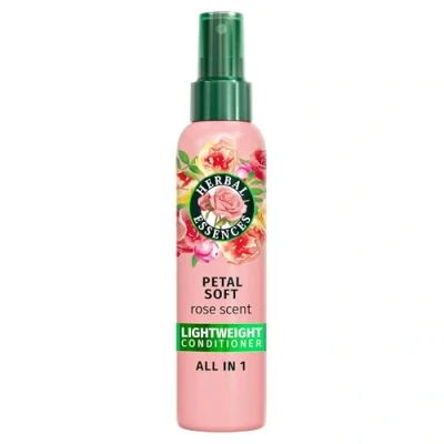 Image of Herbal Essences Rose Scent Petal Soft Lighweight Conditioner All in One 145ml Detangles, Nourishes, Tames Frizz, Repairs, Heat Protects, Adds Shine &amp; Lasting