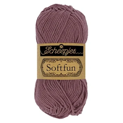 Image of Scheepjes Softfun 2624 Mauve Yarn 10x50g