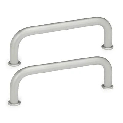 Image of Ganter GN425 8 120 NI Cabinet &quot;U&#039; Handle; Stainless Steel; Matt