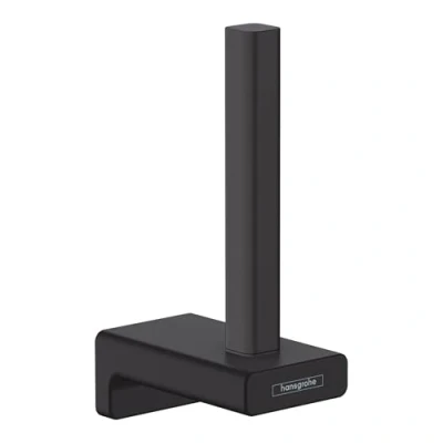 Image of hansgrohe AddStoris Spare roll holder, matt black, 41756670