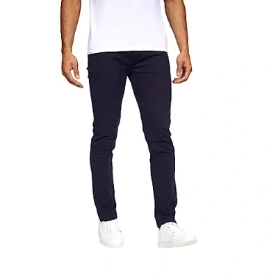 Image of Crosshatch Mens Chinor Chino Trousers Night Sky 28 Regular