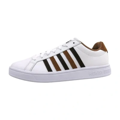 Image of K Swiss Men&#039;s Court Tiebreak Sneaker, White, 7 UK