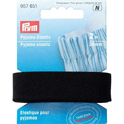 Image of Prym Elastic, Black, 20 mm, Schwarz, 2 m